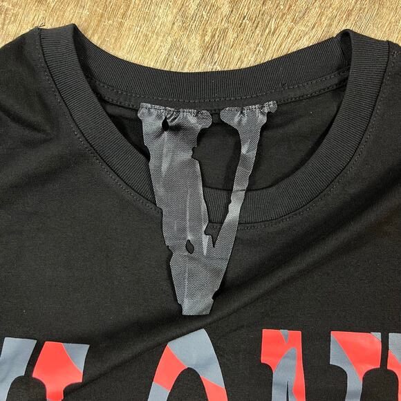 Vlone Staple Classic Red and Black OG T Shirt - Picture 6 of 7